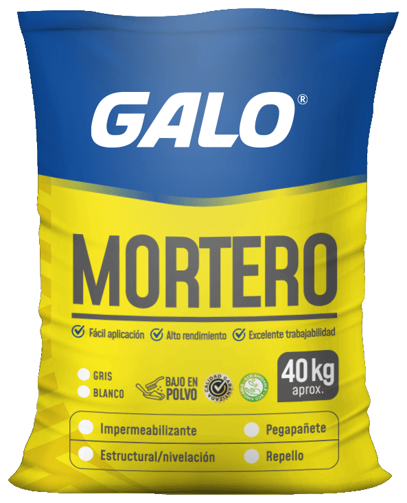 GALO Mortero · envase original sin fondo