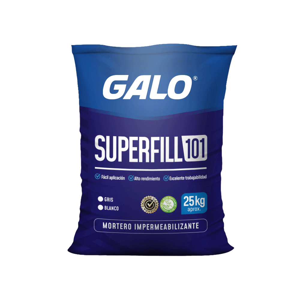 GALO Superfill 101, mortero impermeabilizante de 25 kg